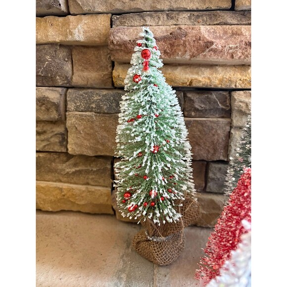 Miniature Bottle Brush Christmas Trees for Christmas and Holiday Decorating - Picture 5 of 8